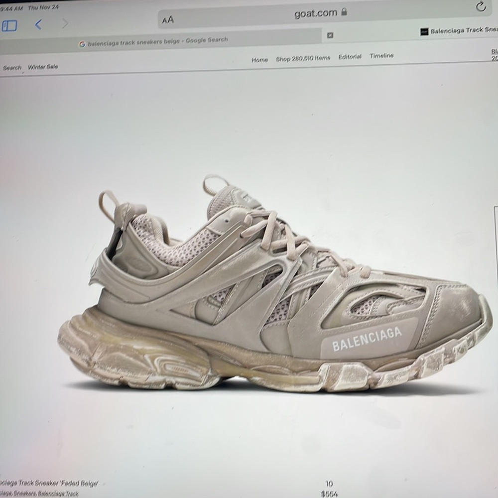 Balenciaga track sneaker recycled sole
